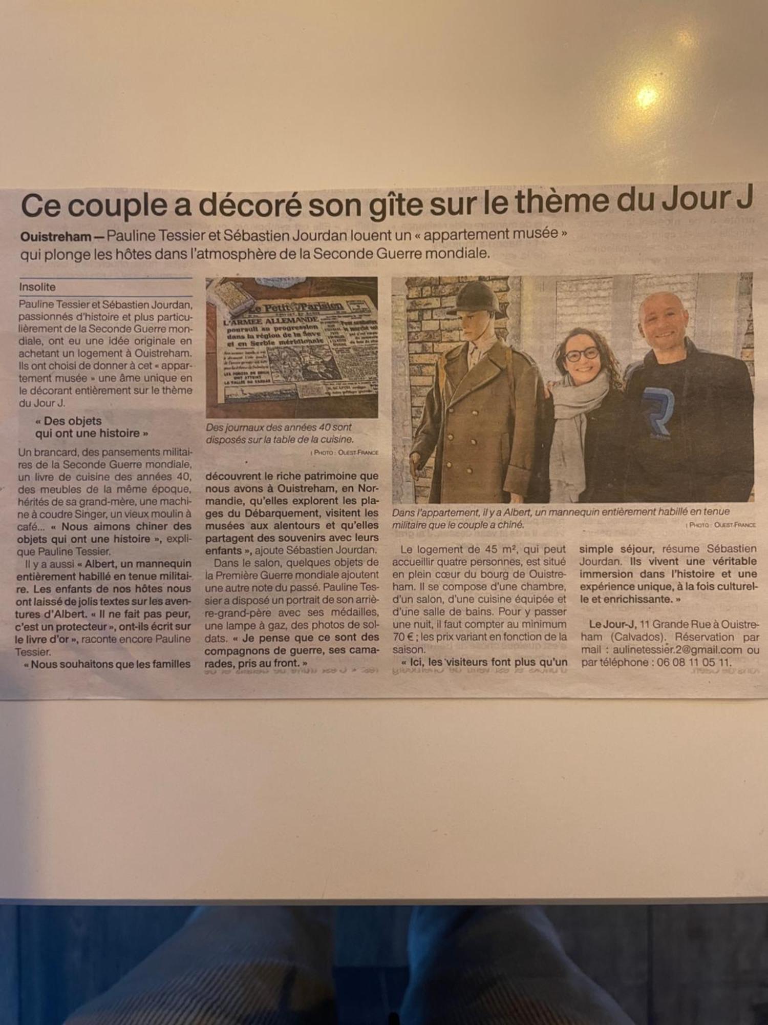 Appartement Musee Le Jour-J Ouistreham Exterior foto